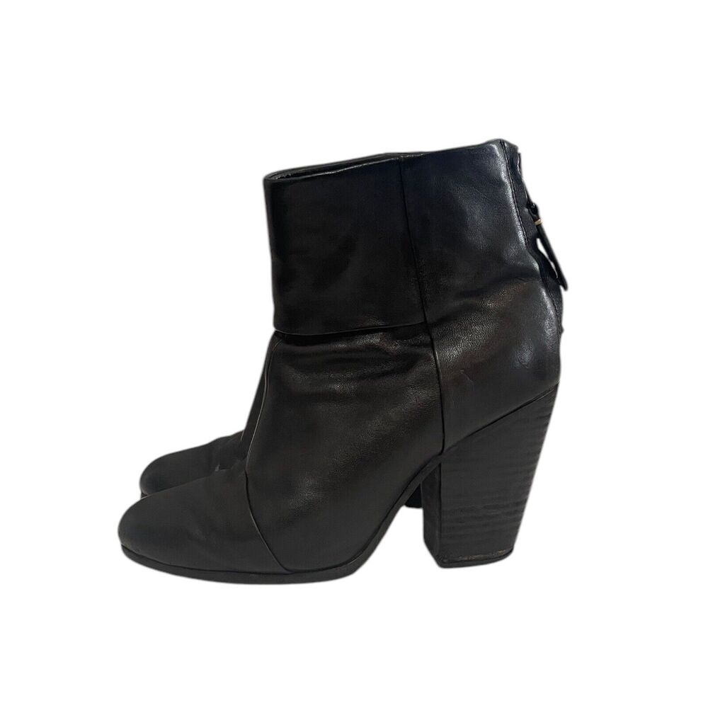 Rag & Bone Classic Newbury Continuous Black Ankle‎ Boots Size 36 / US 6